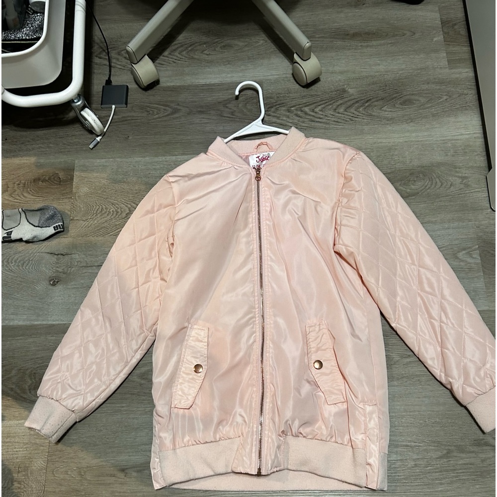 pink bomber jacket